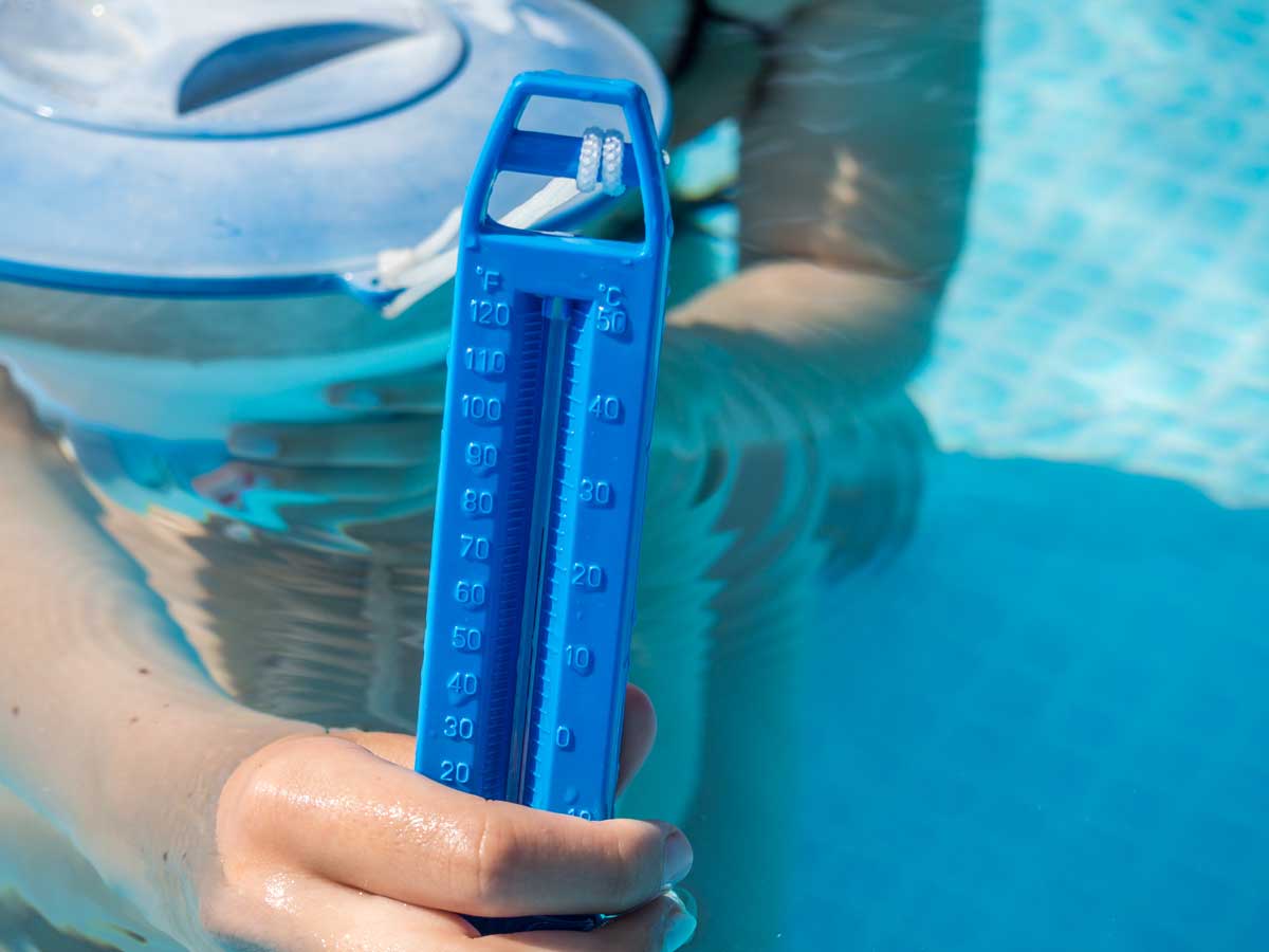 pool temperature reading
