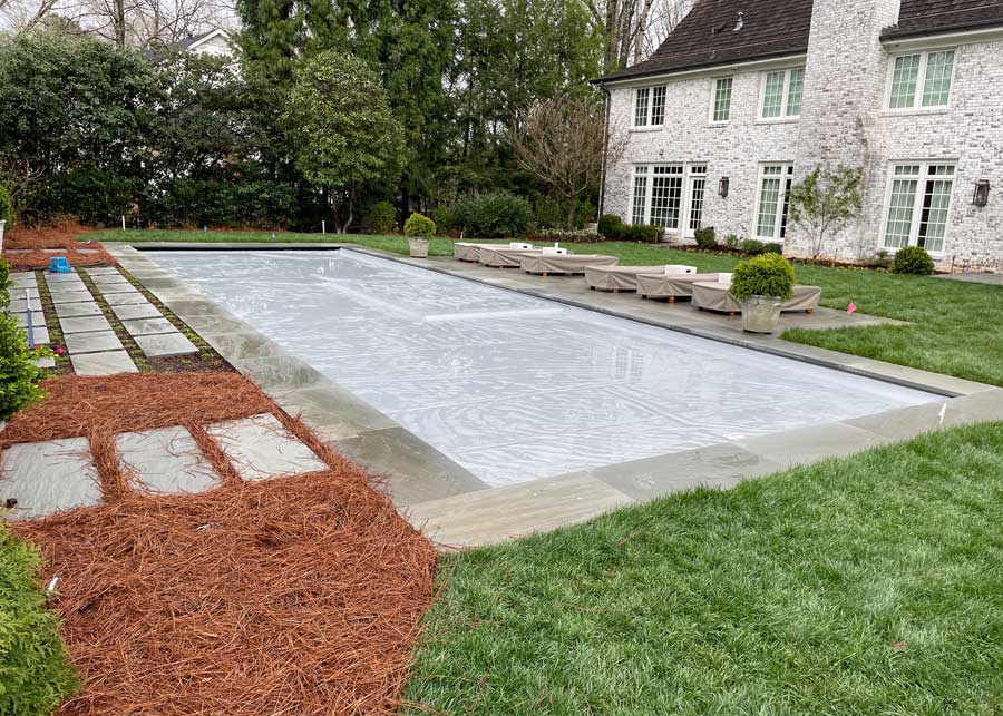 Formal garden pool